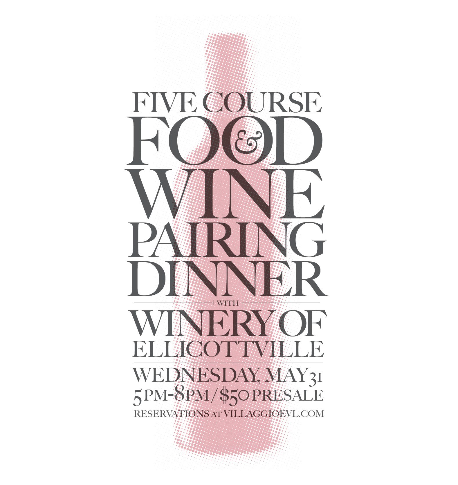 Five Course Wine Pairing Dinner with Winery of Ellicottville