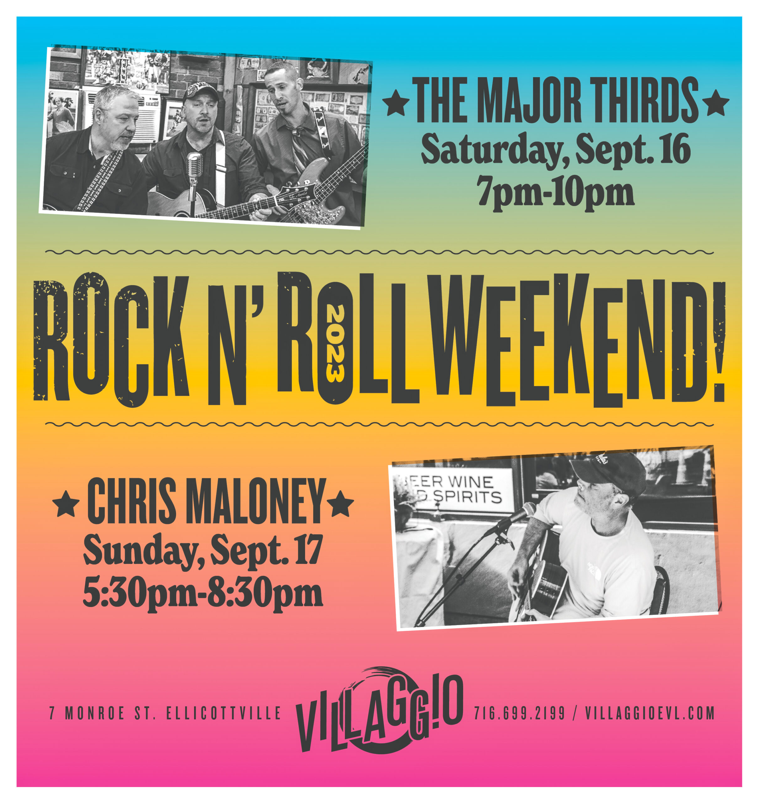 Rock and Roll Weekend 2023 with THE MAJOR THIRDS