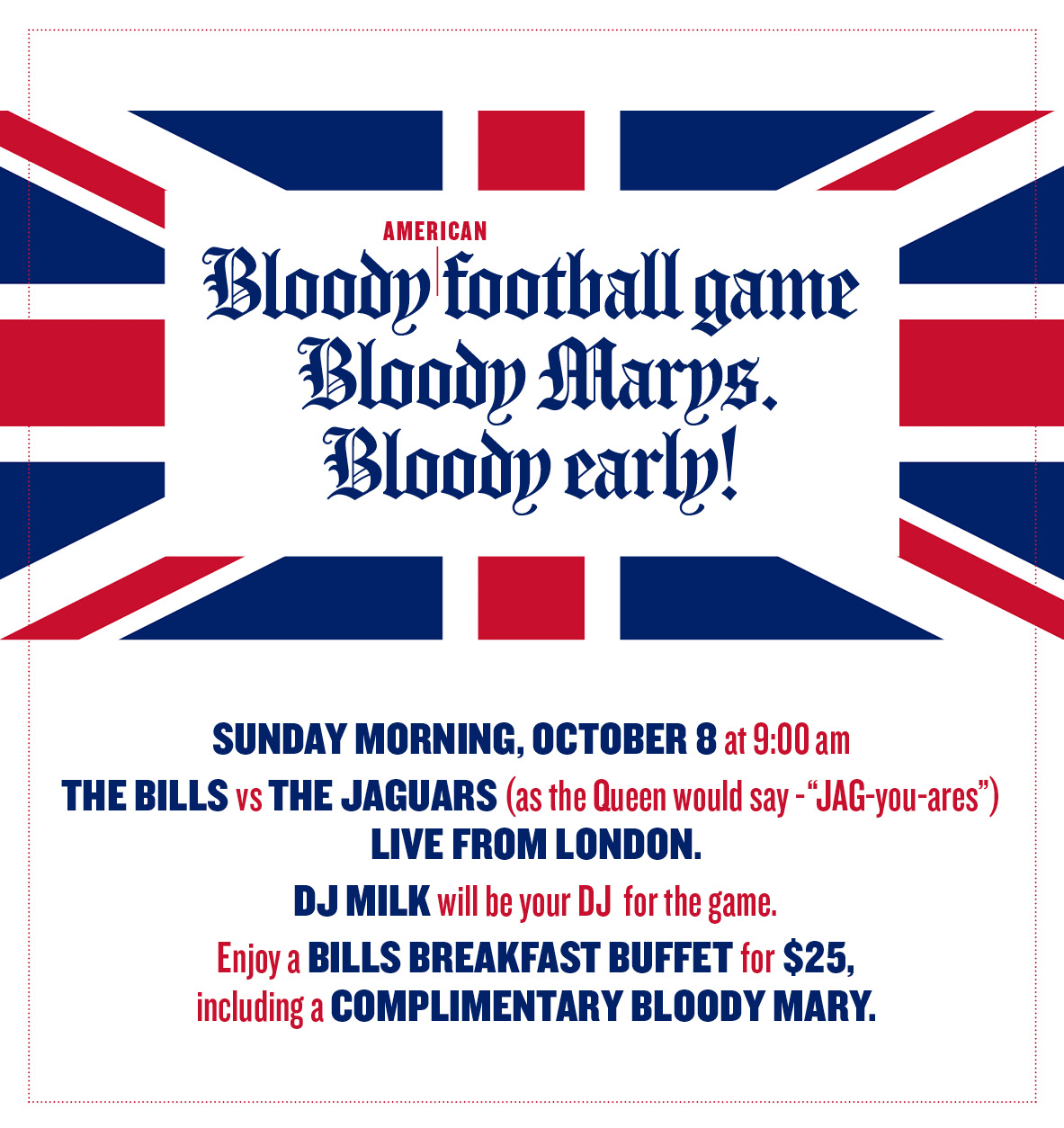 Bills Live from London Watch Party