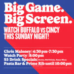 Sunday Night Football at Villaggio | Buffalo vs Cincy