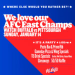 We love our AFC East Champs |  Football Watch Party