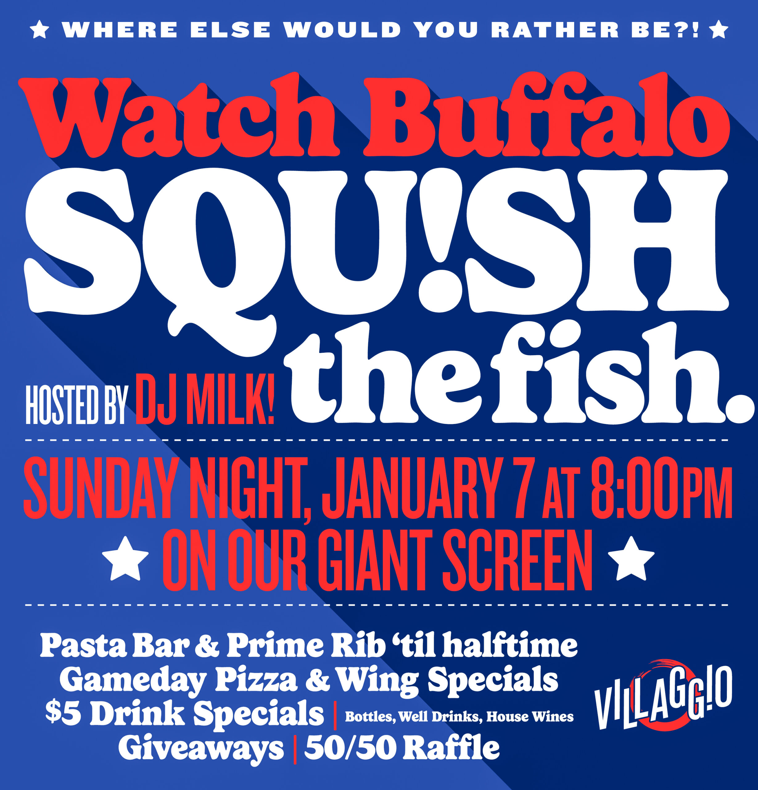 WATCH BUFFALO SQU!SH THE FISH | On Our Giant Screen!