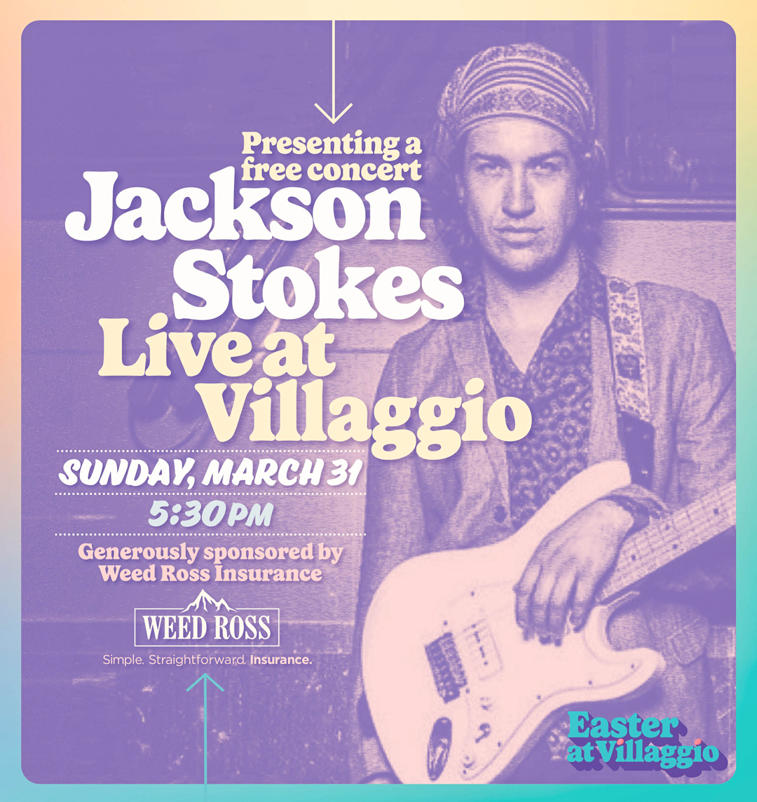 Free Concert | Jackson Stokes at Villaggio | Sponsored by Weed Ross Insurance