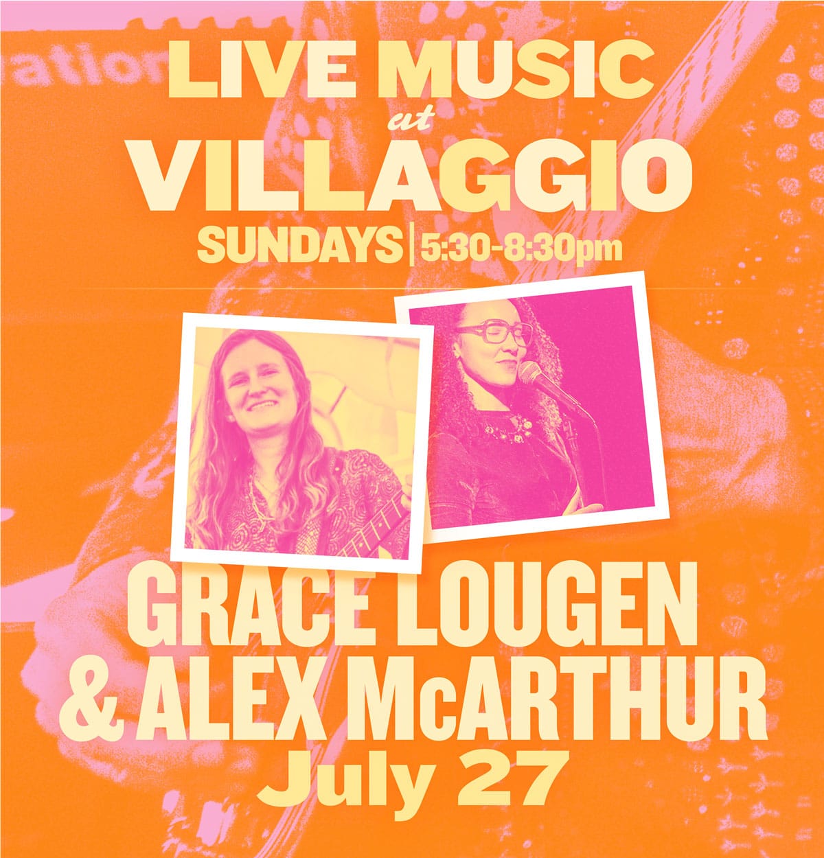 Live Music at Villaggio | Grace Lougen & Alex McArthur