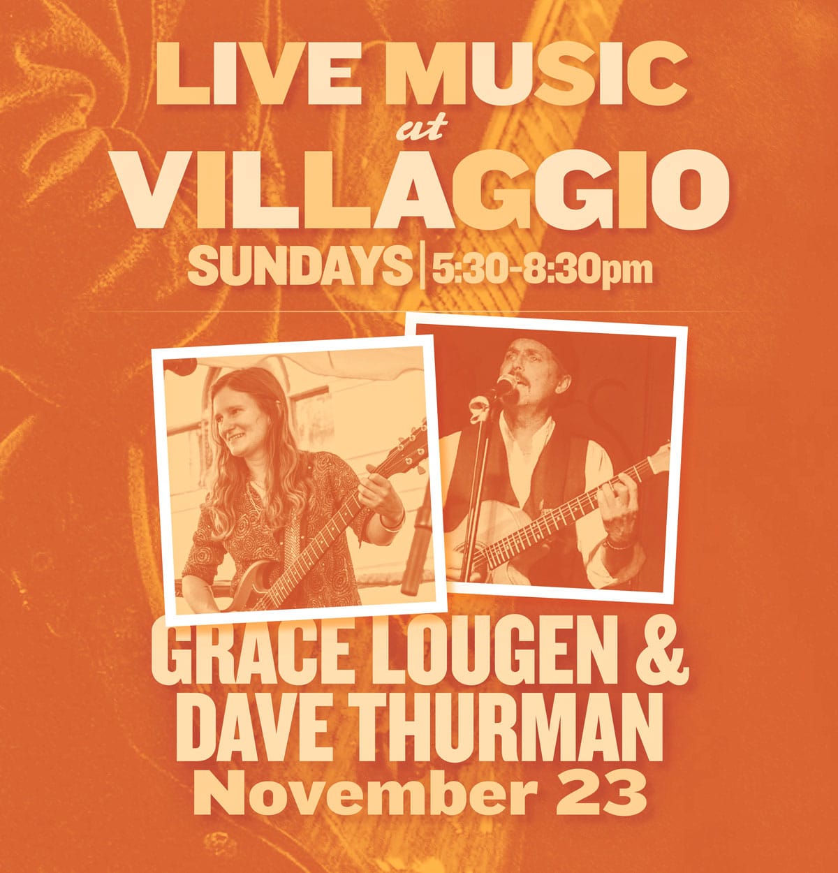 Live Music at Villaggio | Grace Lougen & Dave Thurman