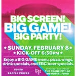 Big Game! Big Screen! Big Party! | Come watch the game with us!