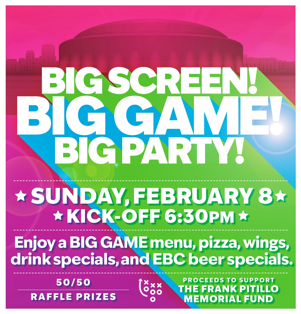 Big Game! Big Screen! Big Party! | Come watch the game with us!