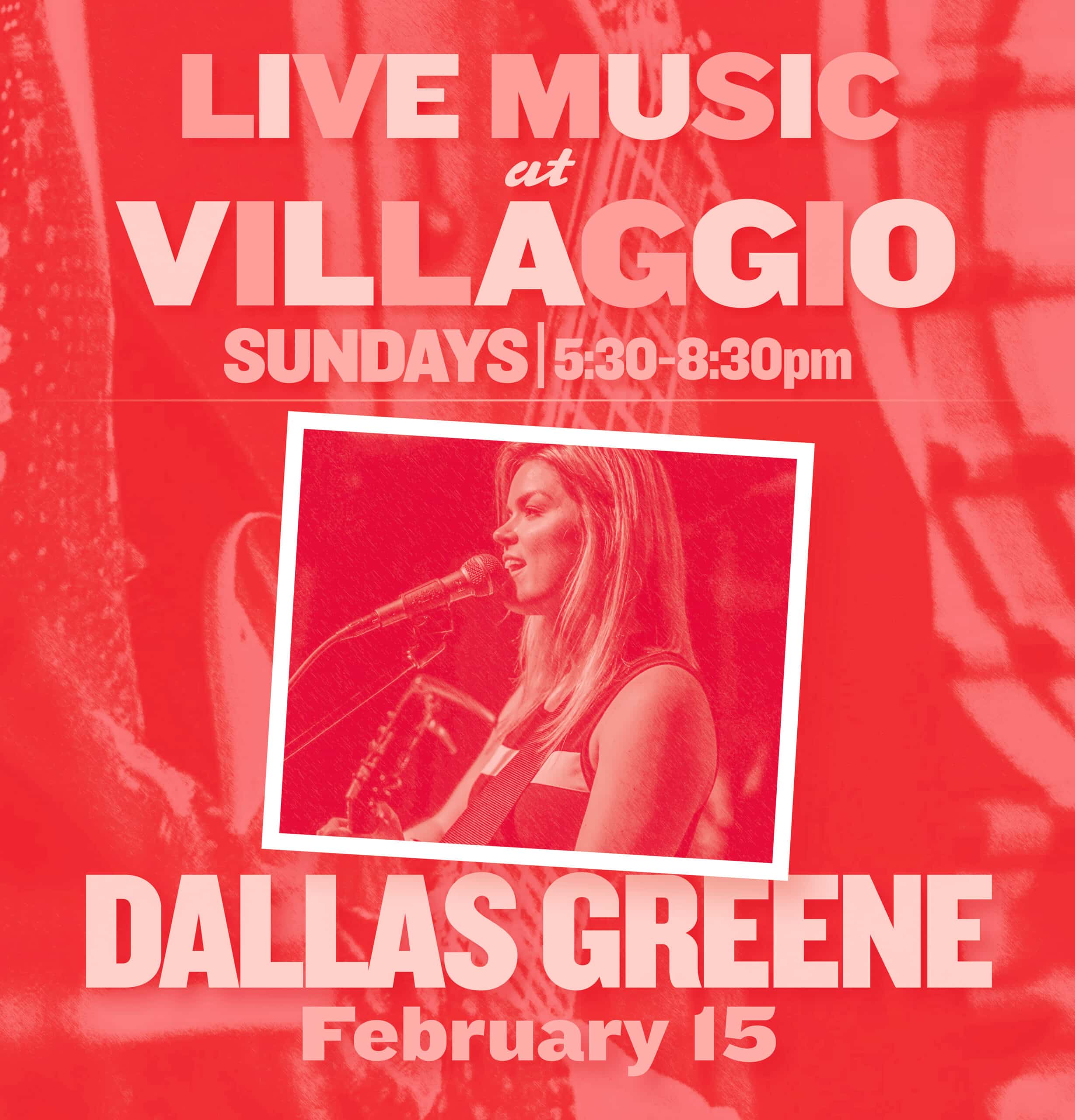 Live Music Sunday at Villaggio | Dallas Greene
