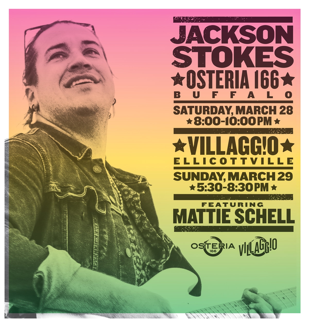 Live Music at Villaggio | Jackson Stokes with Mattie Schell
