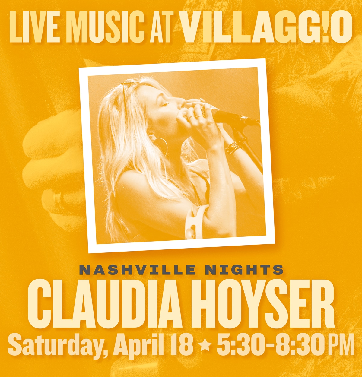 Live Music at Villaggio | Claudia Hoyser