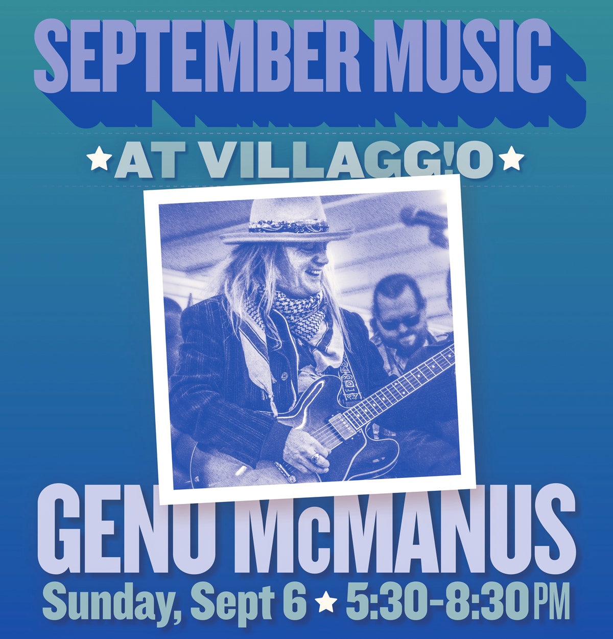September Music at Villaggio | Geno McManus